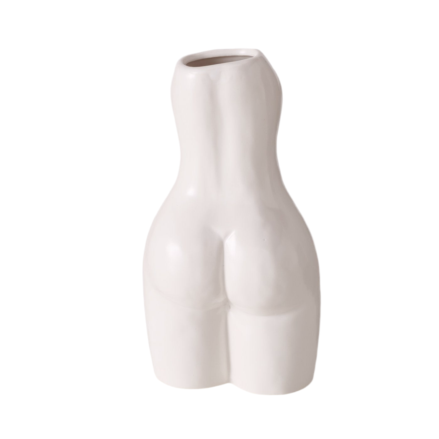 Vase Aurice Frauenkörper Weiß Porzellan Modern Matt