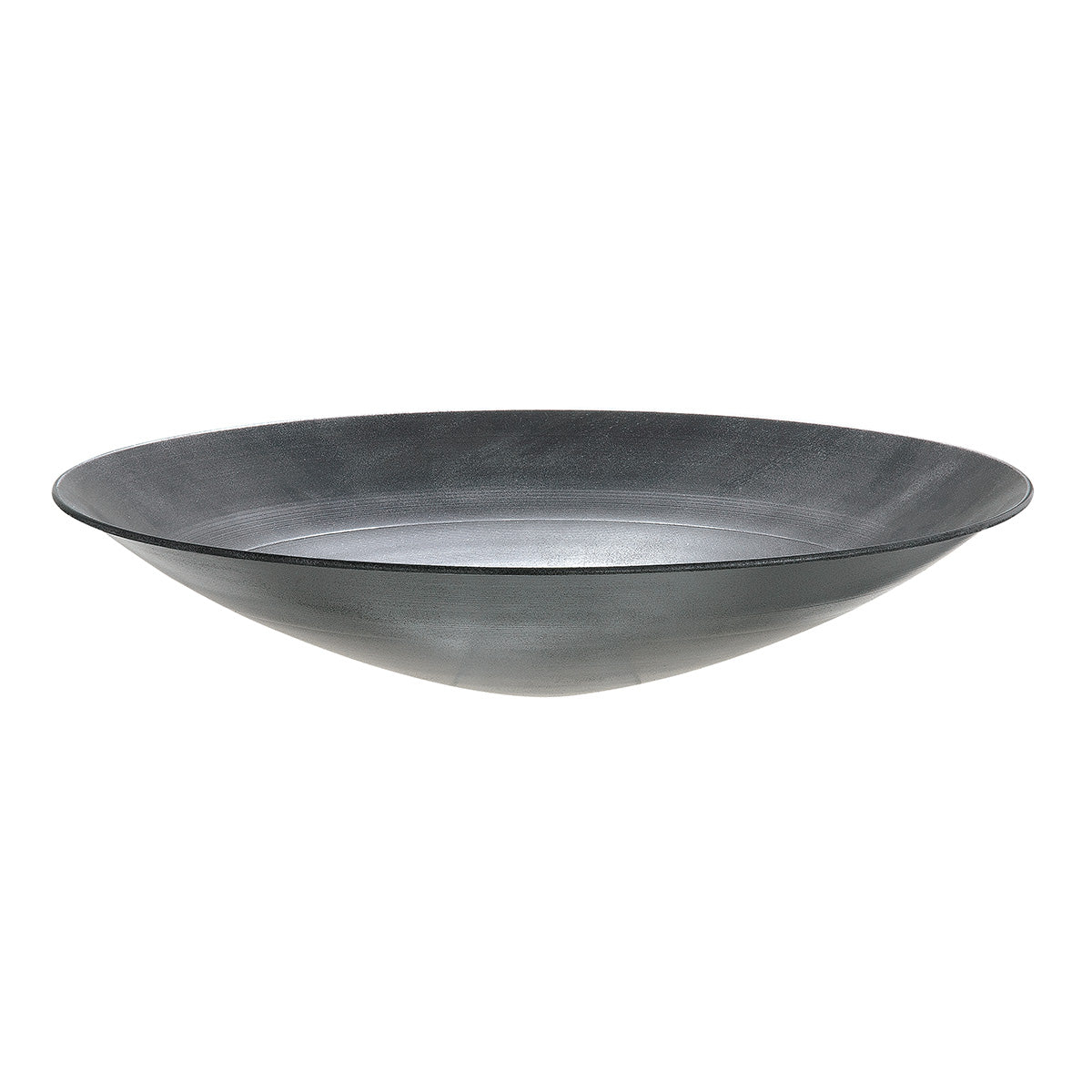 Herzschrift Schalenstaender Metall Grau 95cm