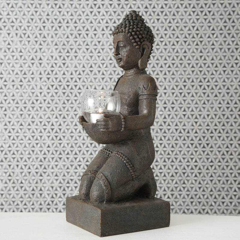 Windlicht ZEN GARDEN Buddha Höhe 44cm