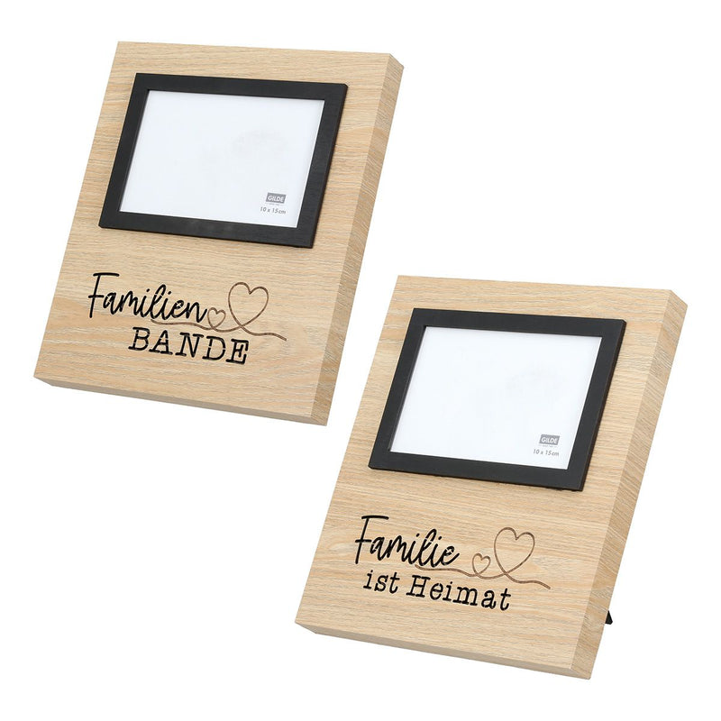 LED Fotolijst Set Familie Zeggen 10x15 cm MDF Houtlook
