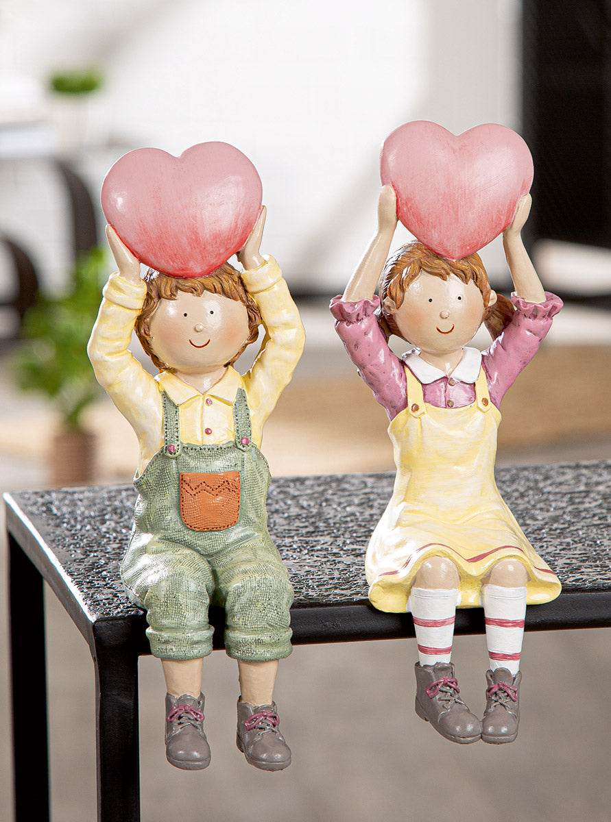Kantensitzer Herzfreunde Figuren Hanna und Holger