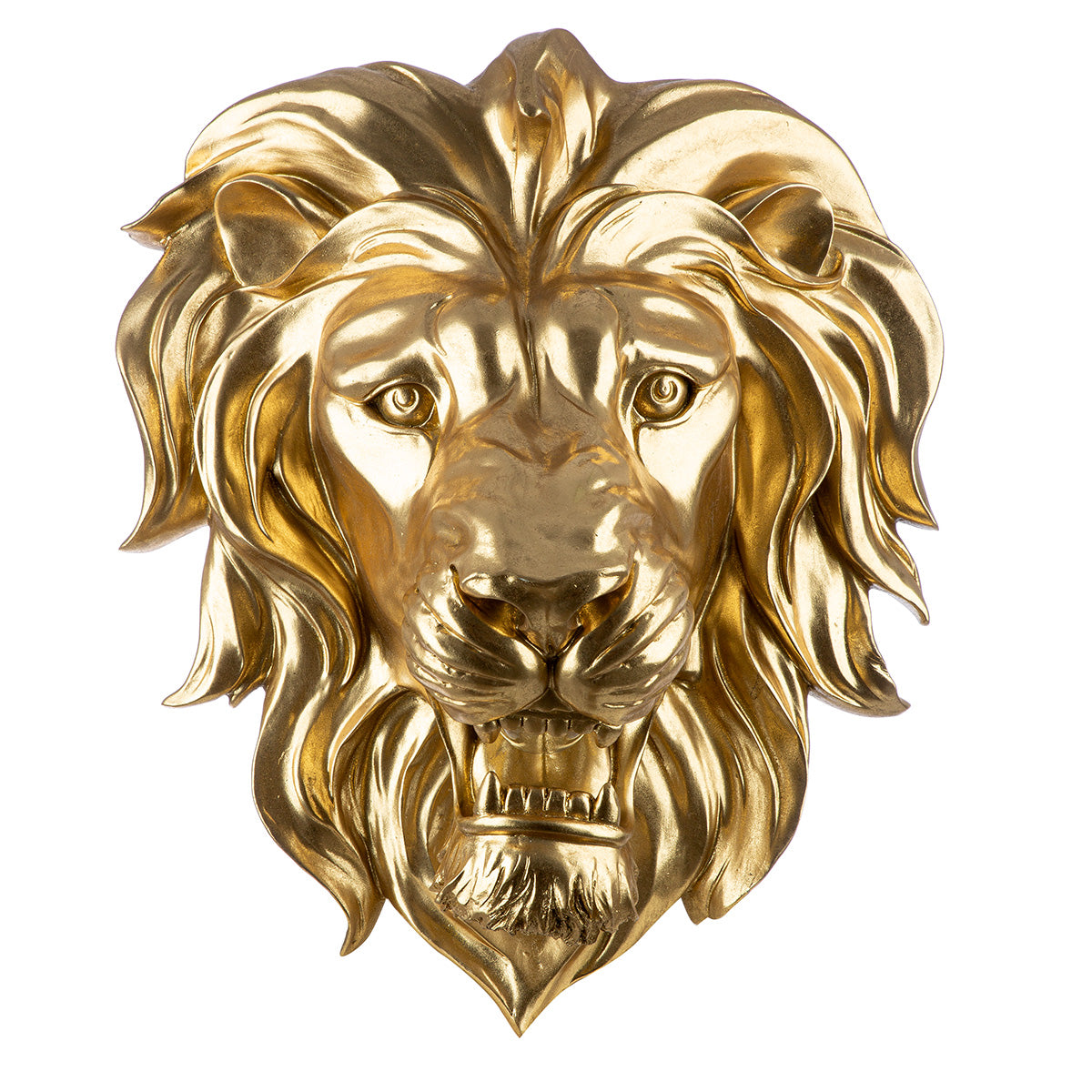 Wandobjekt LED King of the Savannah Kunstharz goldfarben