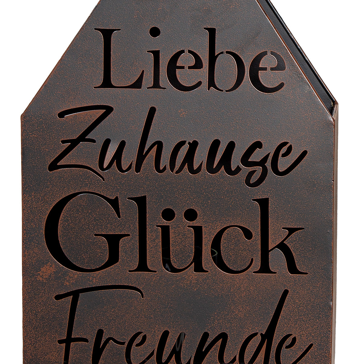 Windlicht Freunde Metall braun 2er Set