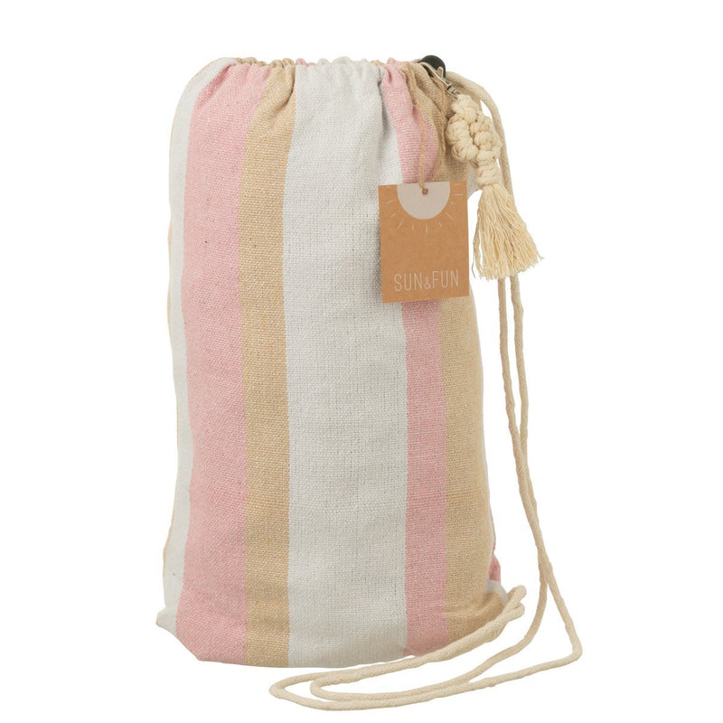 Hammock Stripes Cotton/Polyester White/Beige/Light Pink