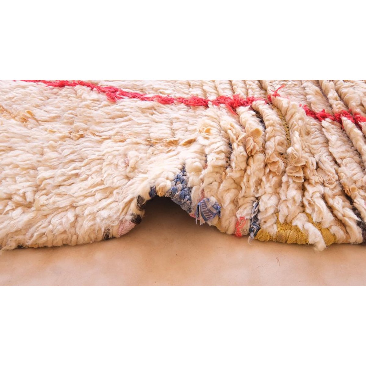 Marokkaner Berber Teppich reine Wolle 67 x 127 cm