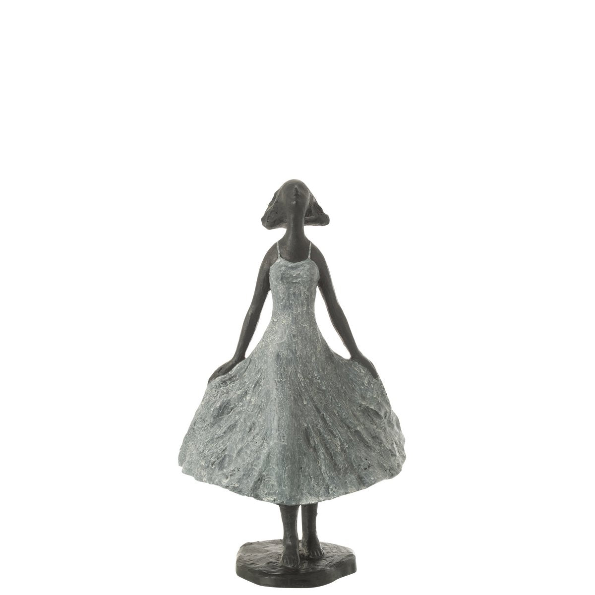 Skulptur Mädchen Blickt zum Himmel – Handgefertigte Kunstfigur Höhe 38cm