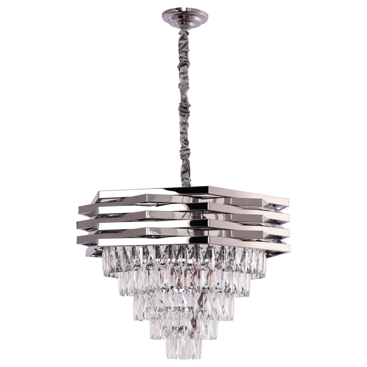Hanging light crystal chrome | 60cm
