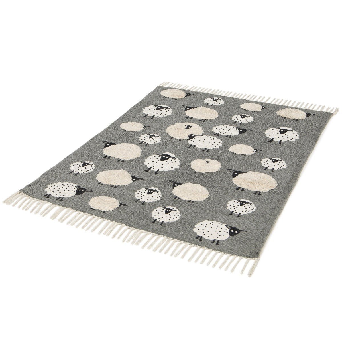 Kinderteppich aus Baumwolle LITTLE SHEEP