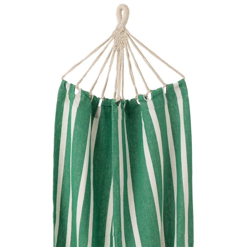 Hammock Stripes Cotton/Polyester Dark Green/White