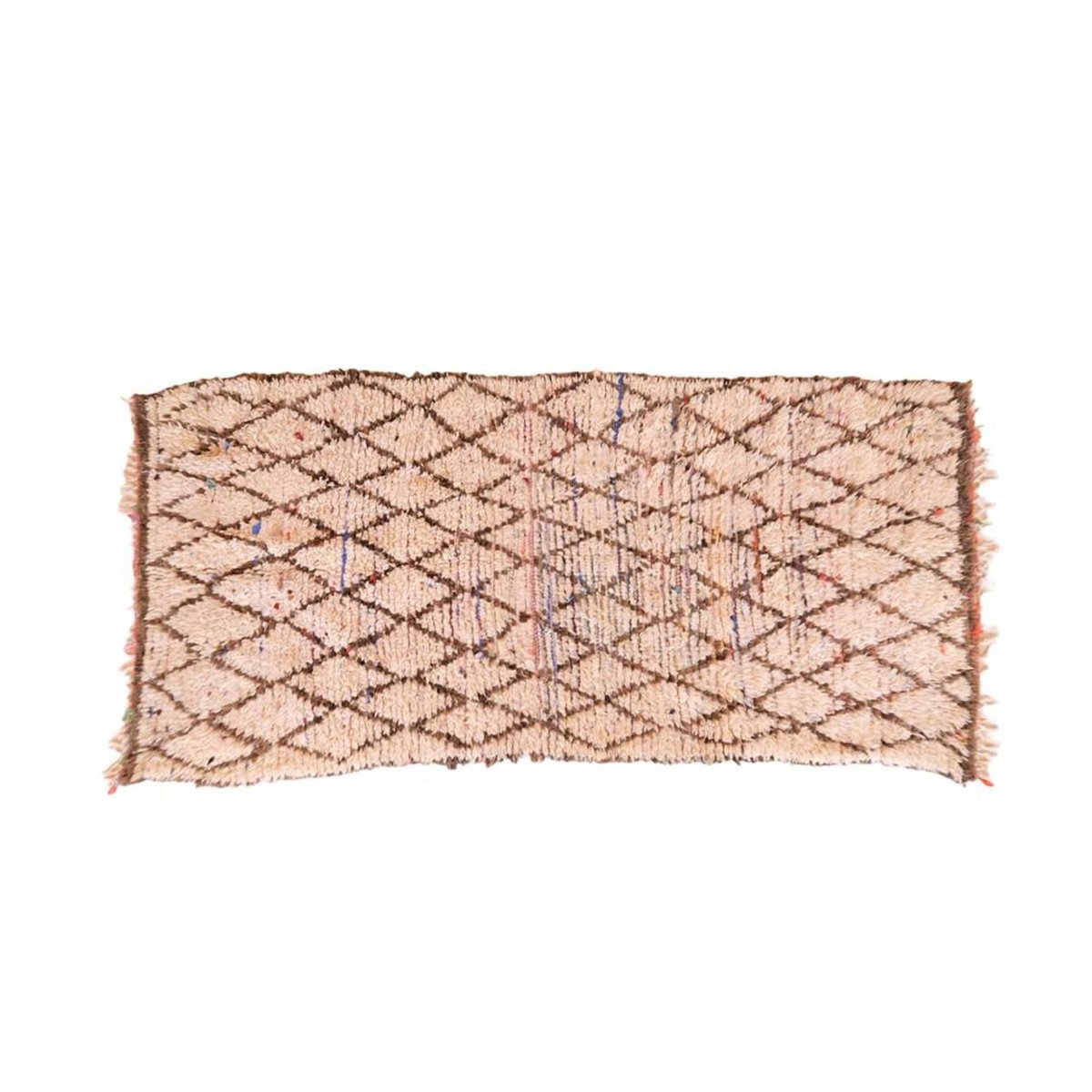 Marokkaner Berber Teppich reines Woll 103 x 230 cm