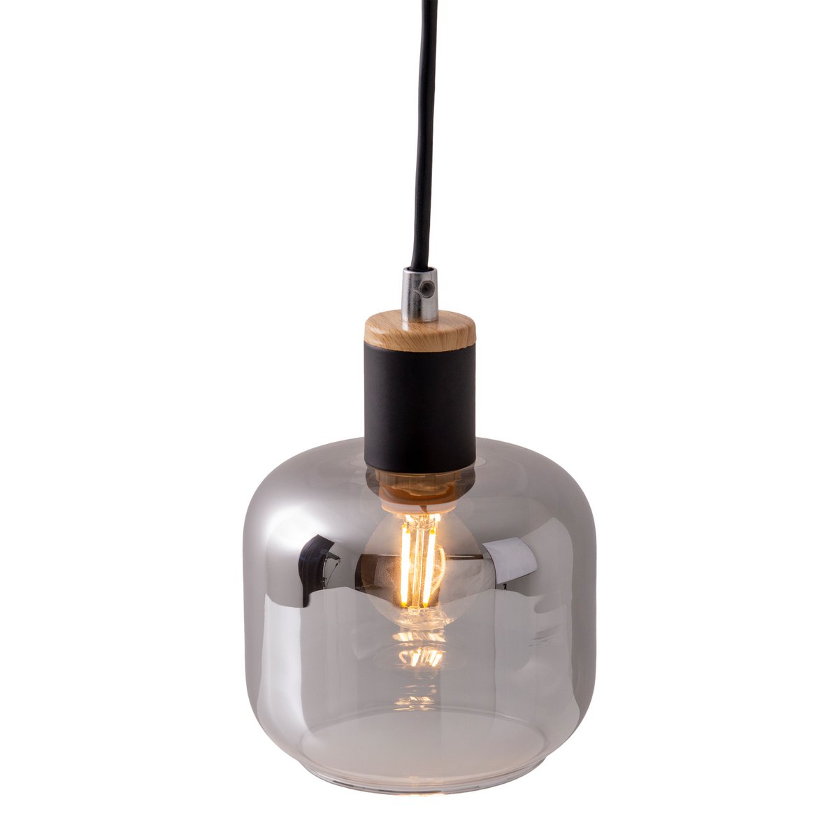 1er Pendelleuchte "FUMOSO", Pendellampe aus Metall