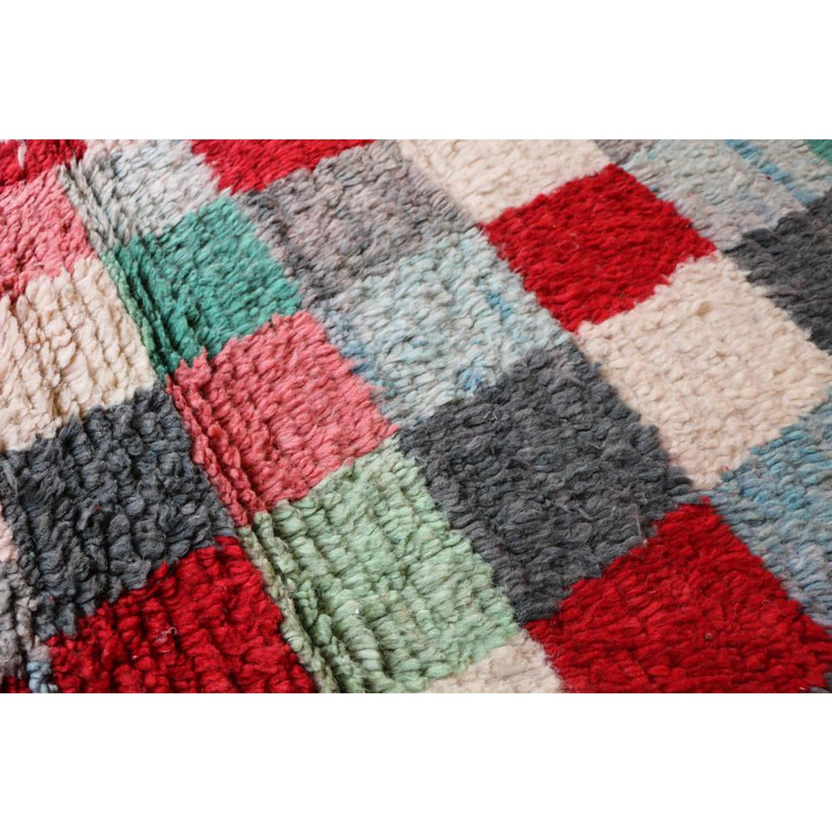 Marokkaner Berberkorridor Teppich reines Woll 76 x 408 cm