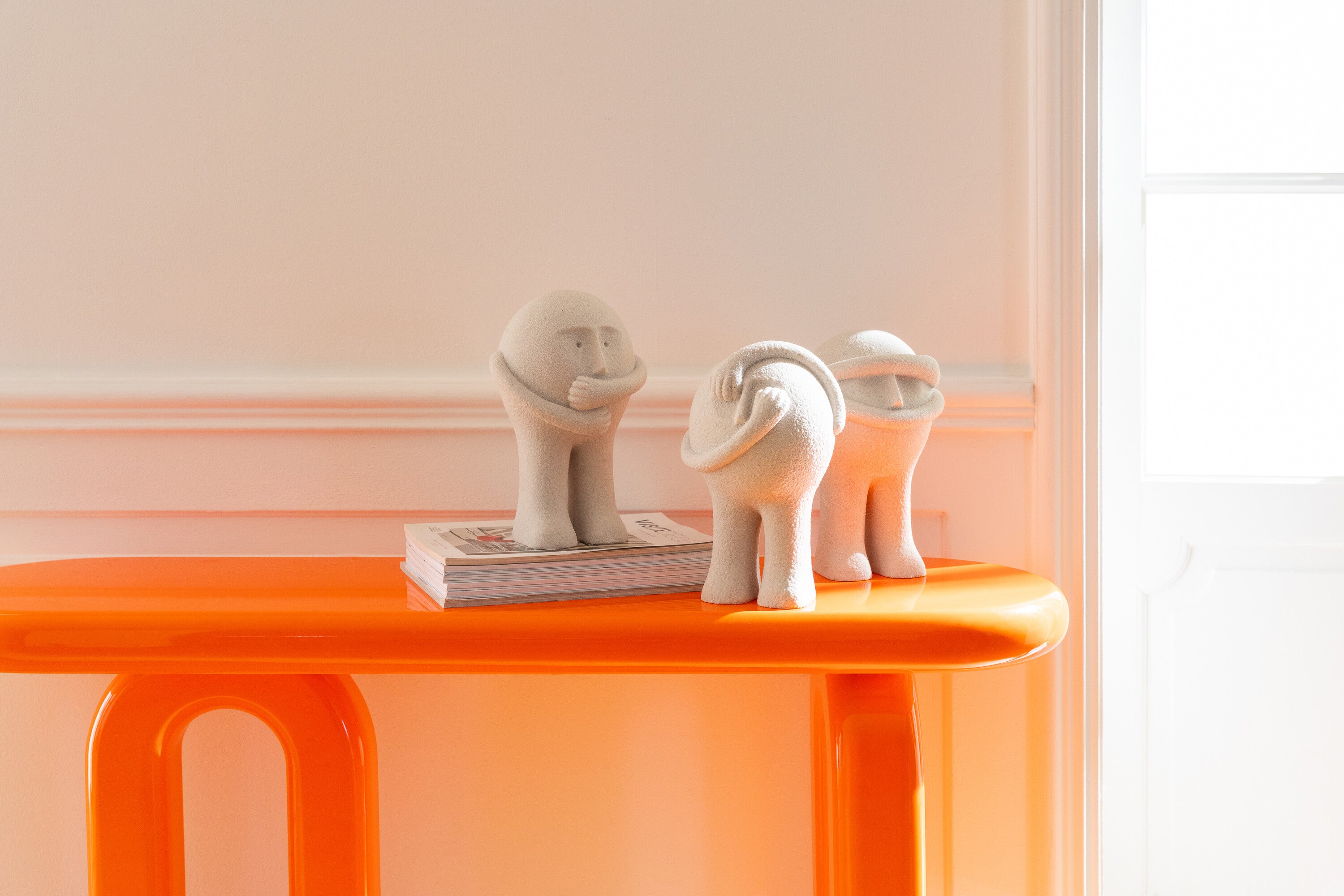 Deko Figur Set Bollie Trio grau modern