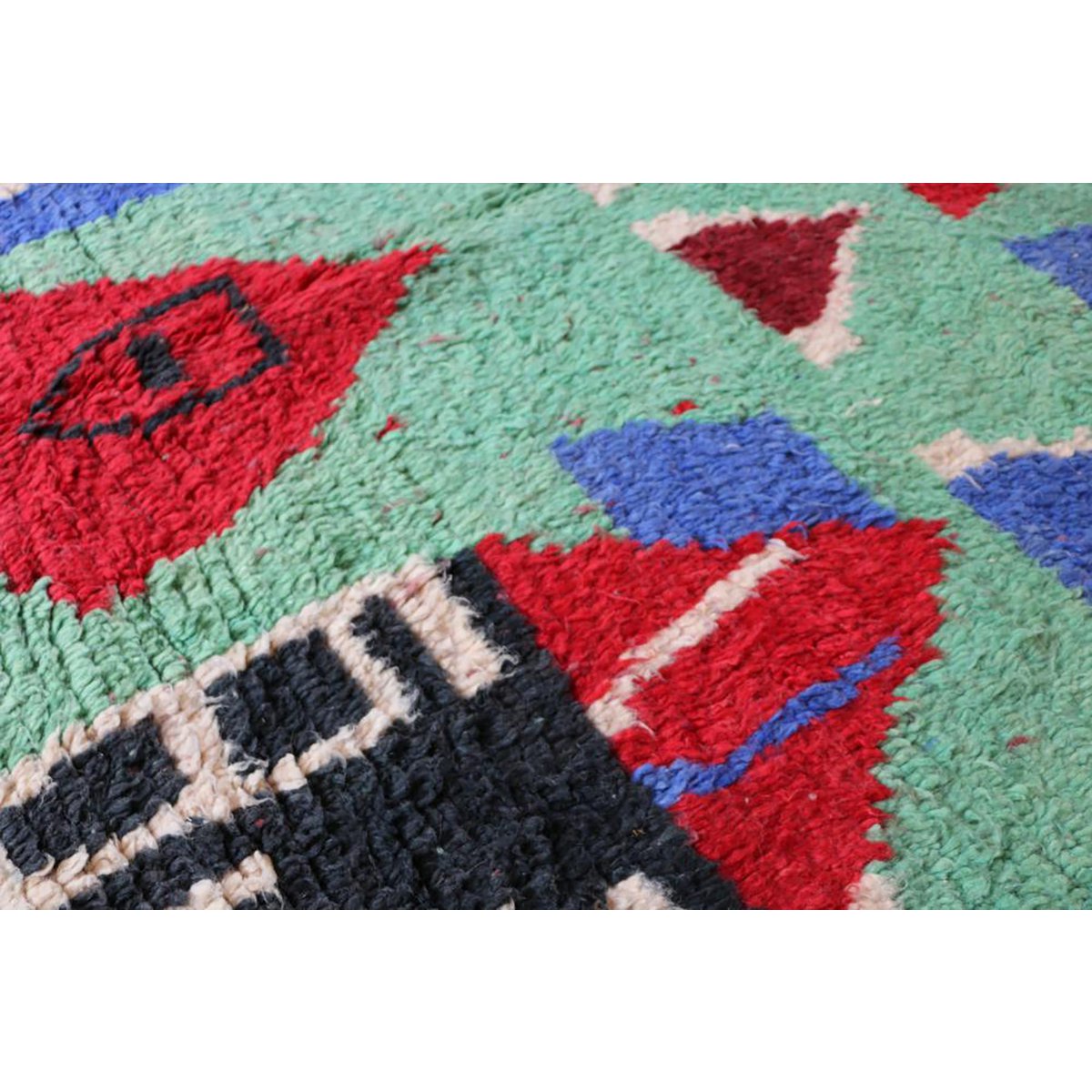 Berber Wolle Teppich in farbenfrohen Boujad 167 x 278 cm