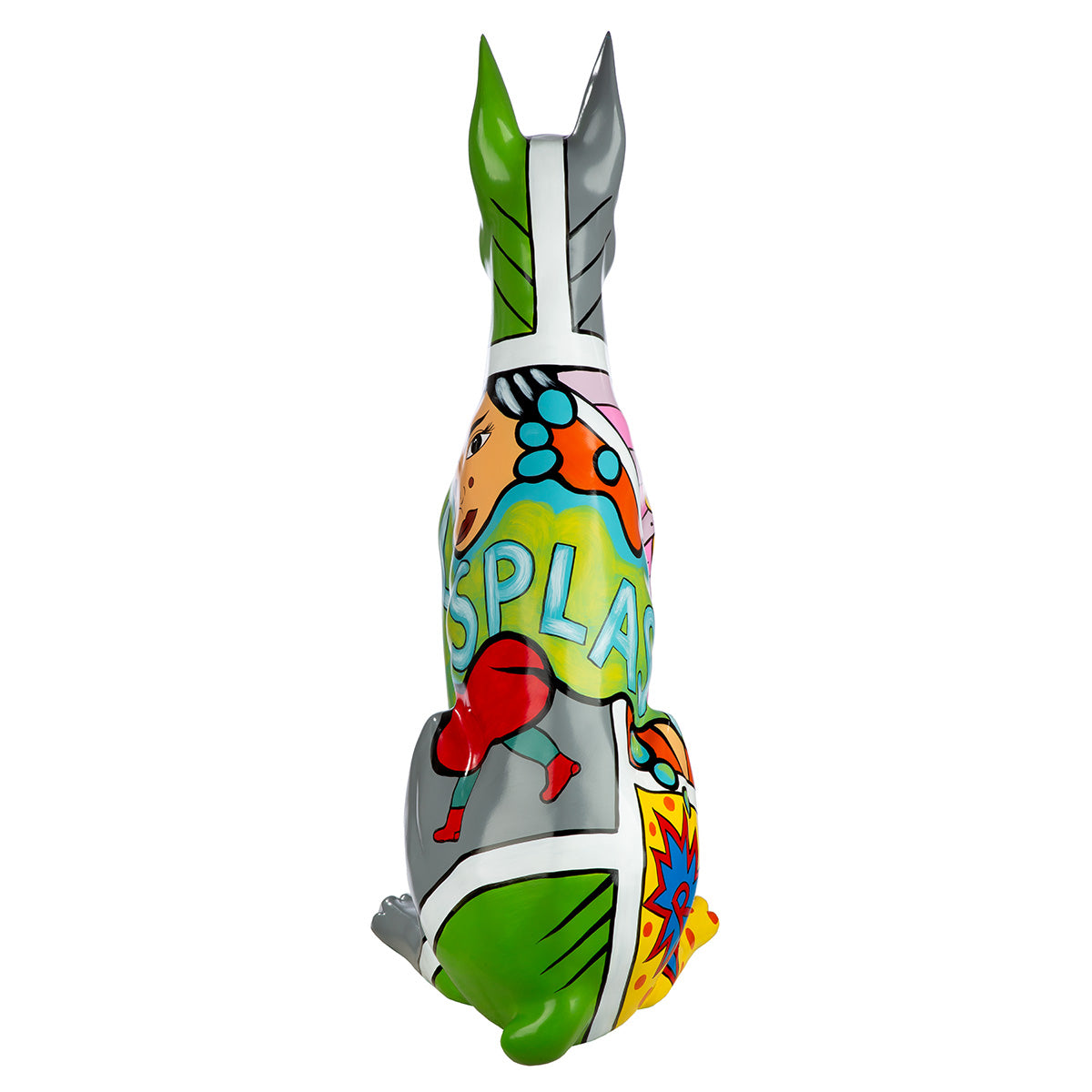 Figur Dobermann Kunstharz mehrfarbig