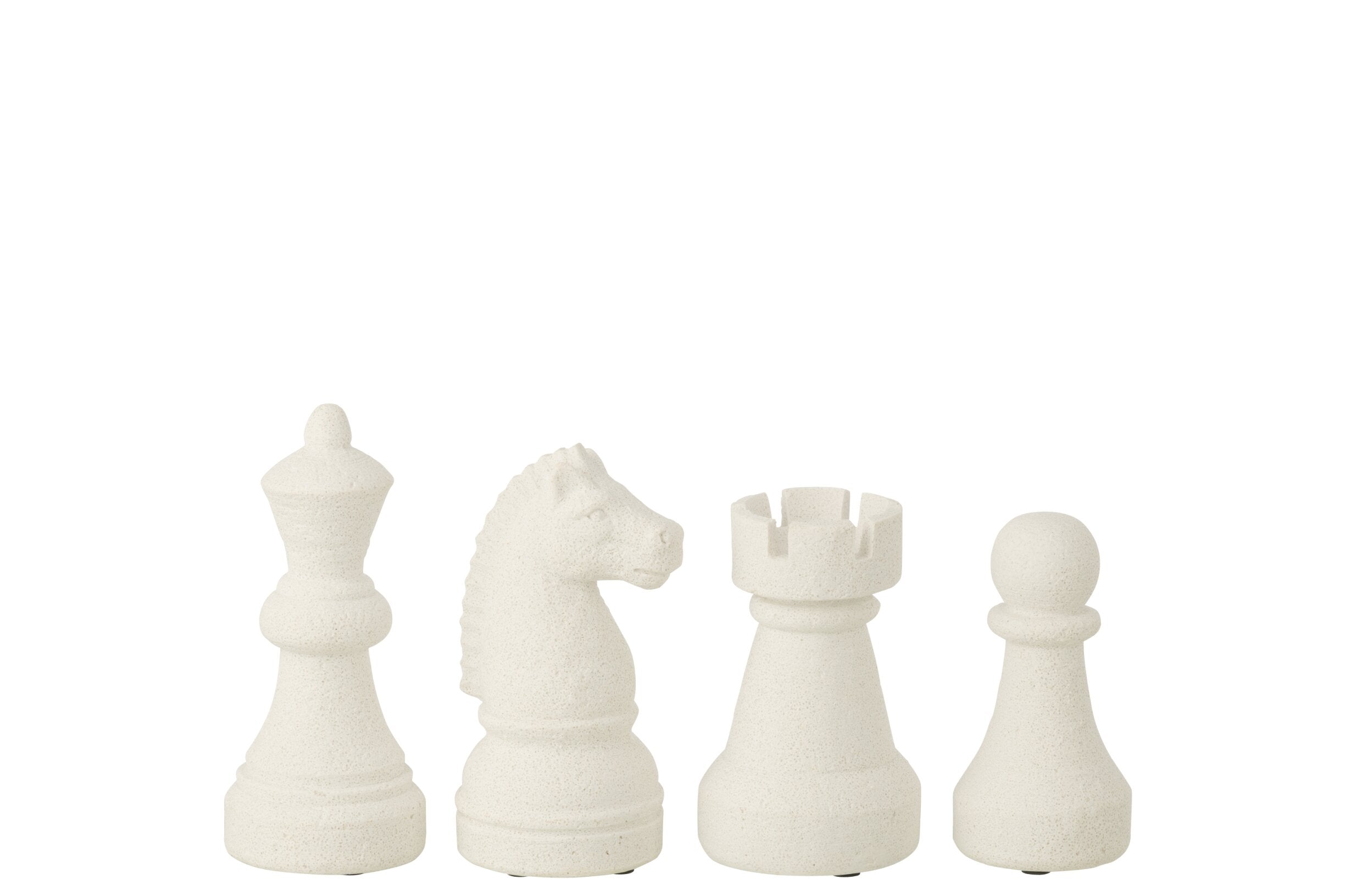 Dekofigur 4er Set Stratego Weiß Schachfigur