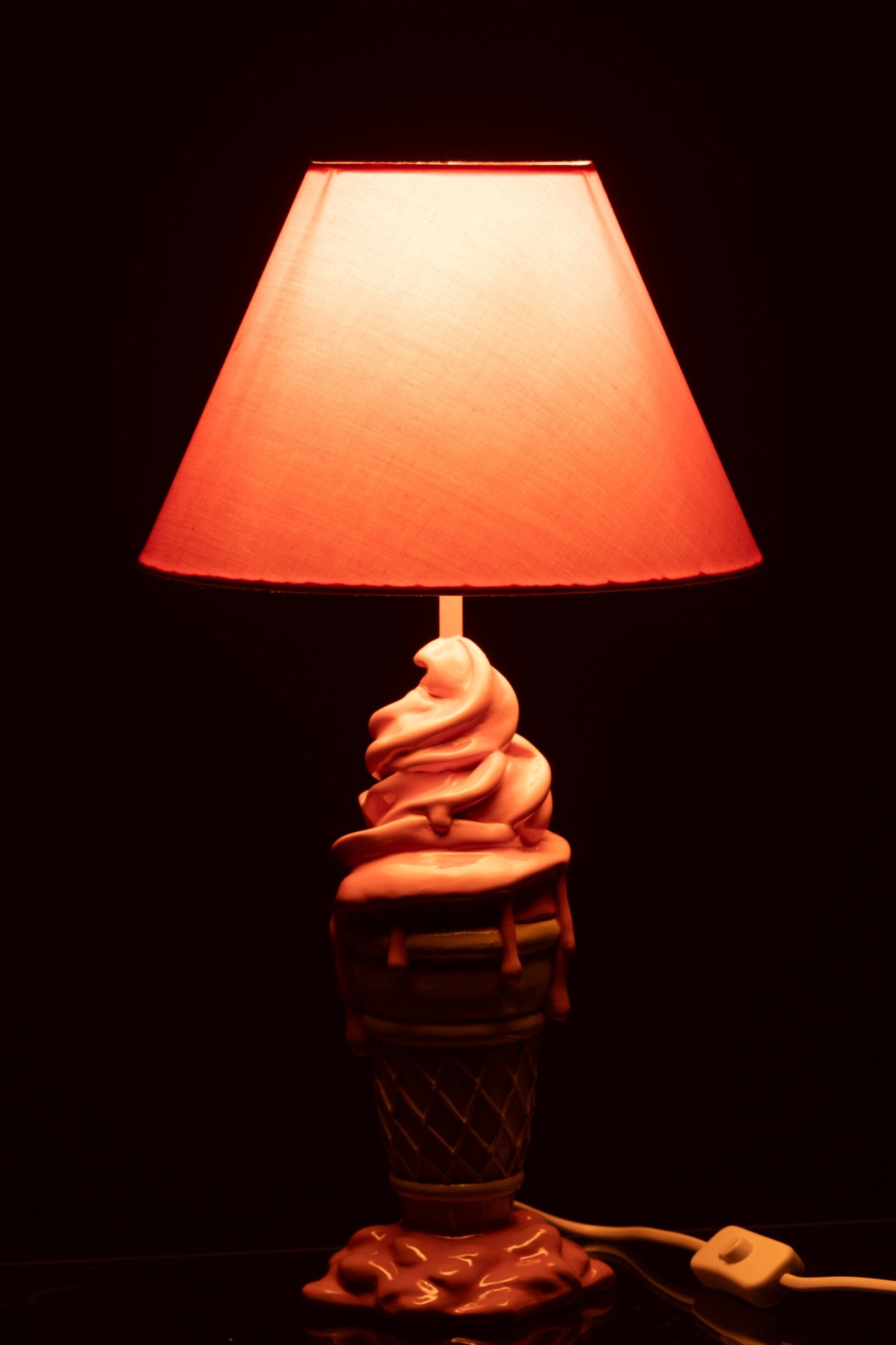 Tischlampe Eiscreme Design Lumina Gelato rosa beige dekorative lampe