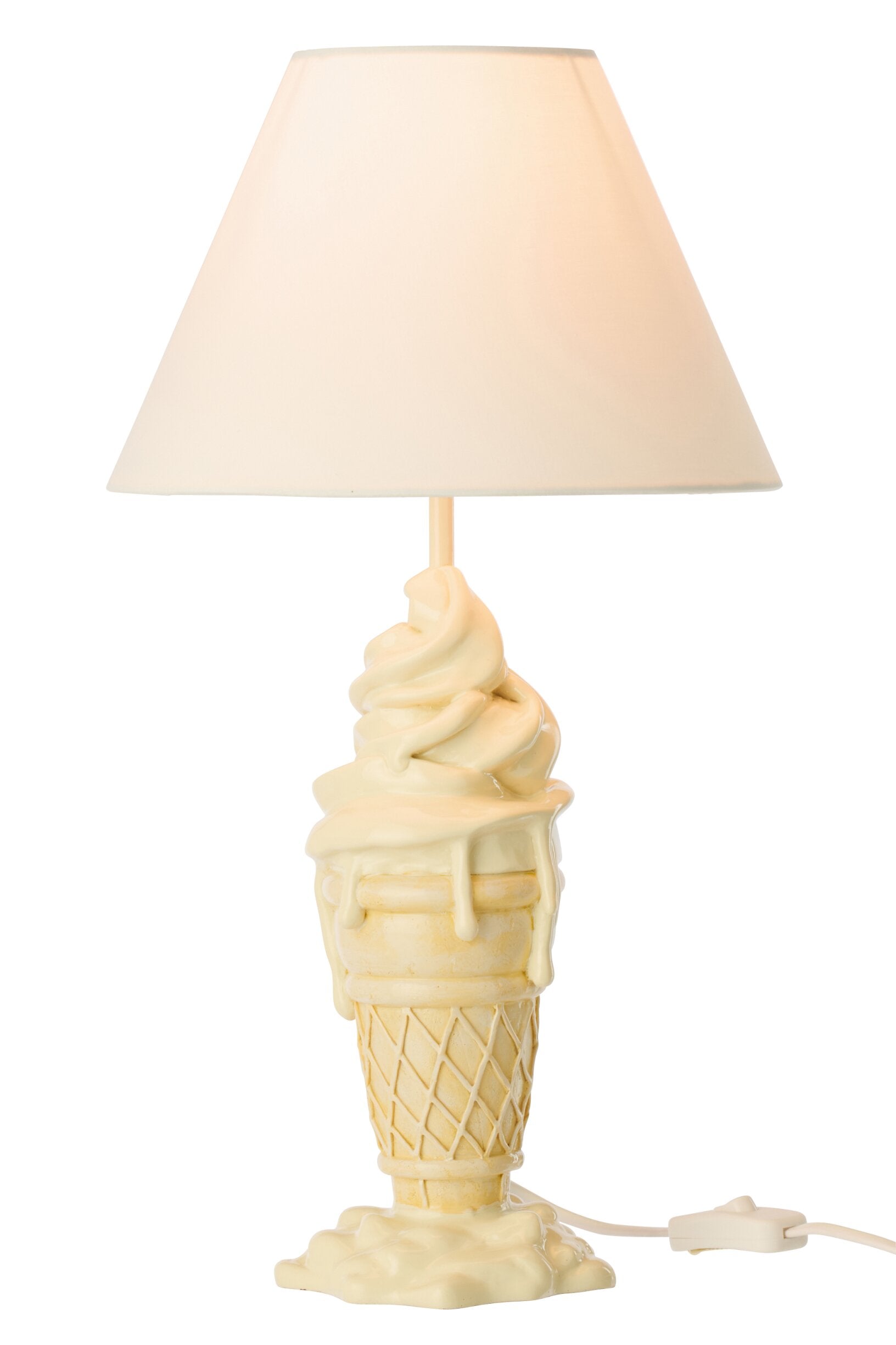 Tischlampe Eiscreme Design Lumina Gelato gelb beige dekorative lampe