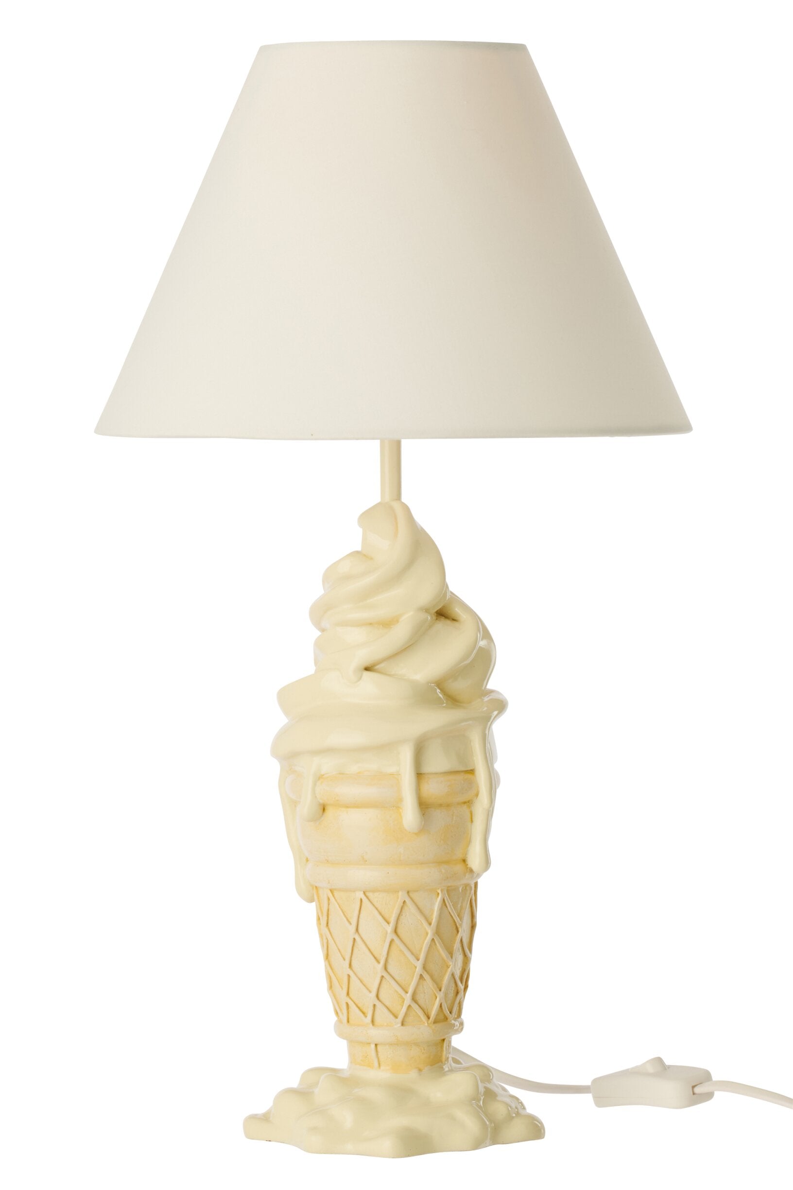 Tischlampe Eiscreme Design Lumina Gelato gelb beige dekorative lampe