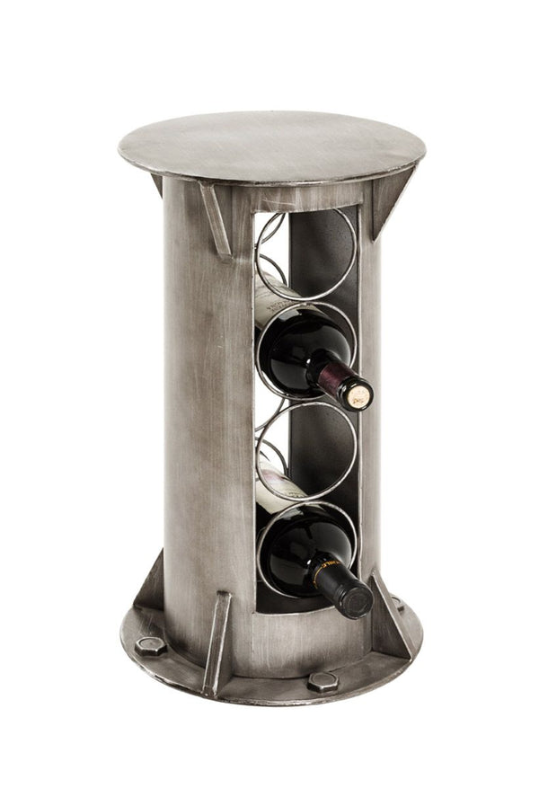 Metal wine rack Factory - anthracite, space for 4 bottles