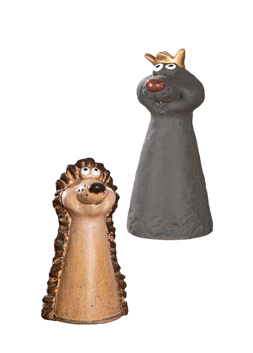 Gartenzaun Stecker Igel und Katze Fabelo Duo