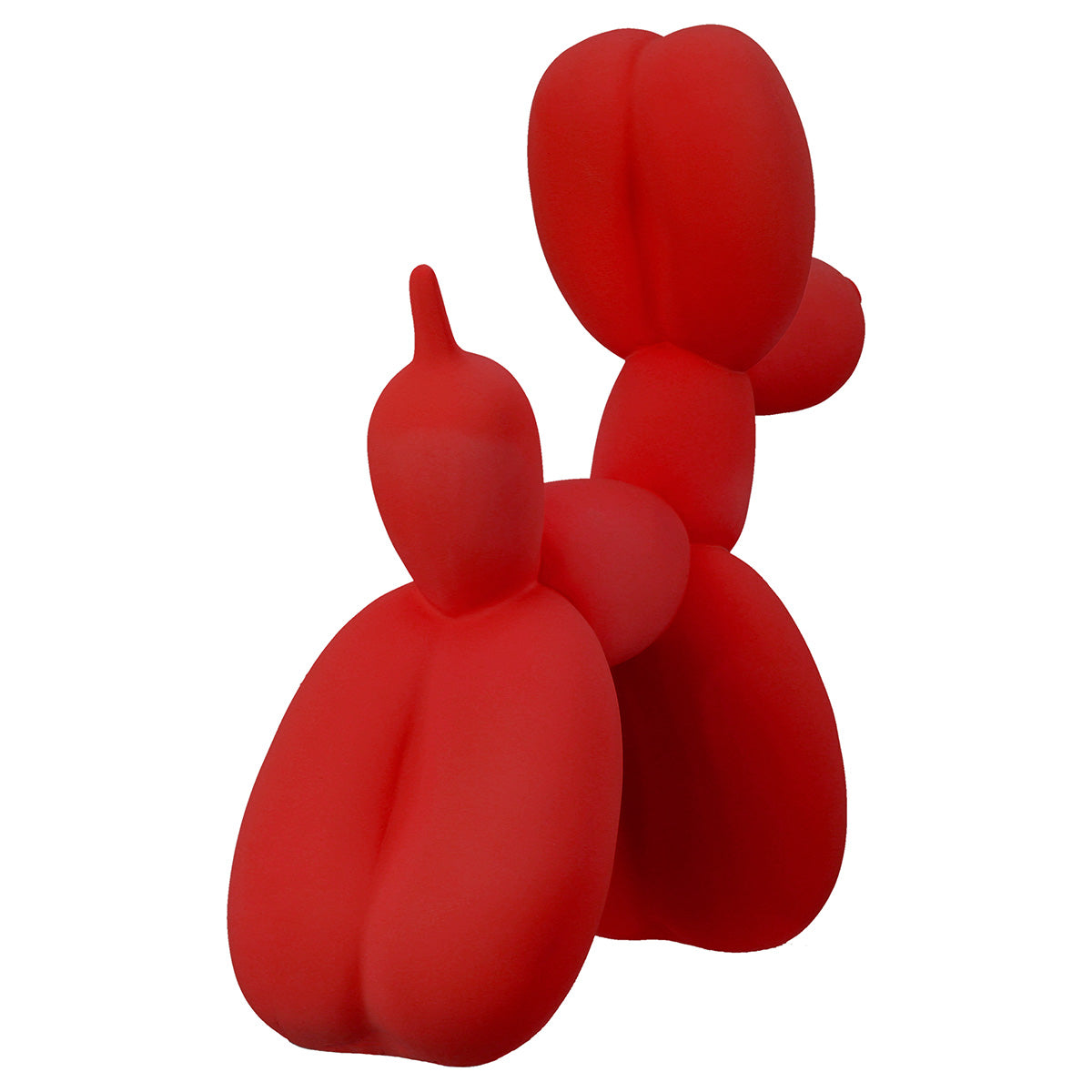 Ballonhund Figur Popino Rot Blau Gelb Deko Modern Kunstharz