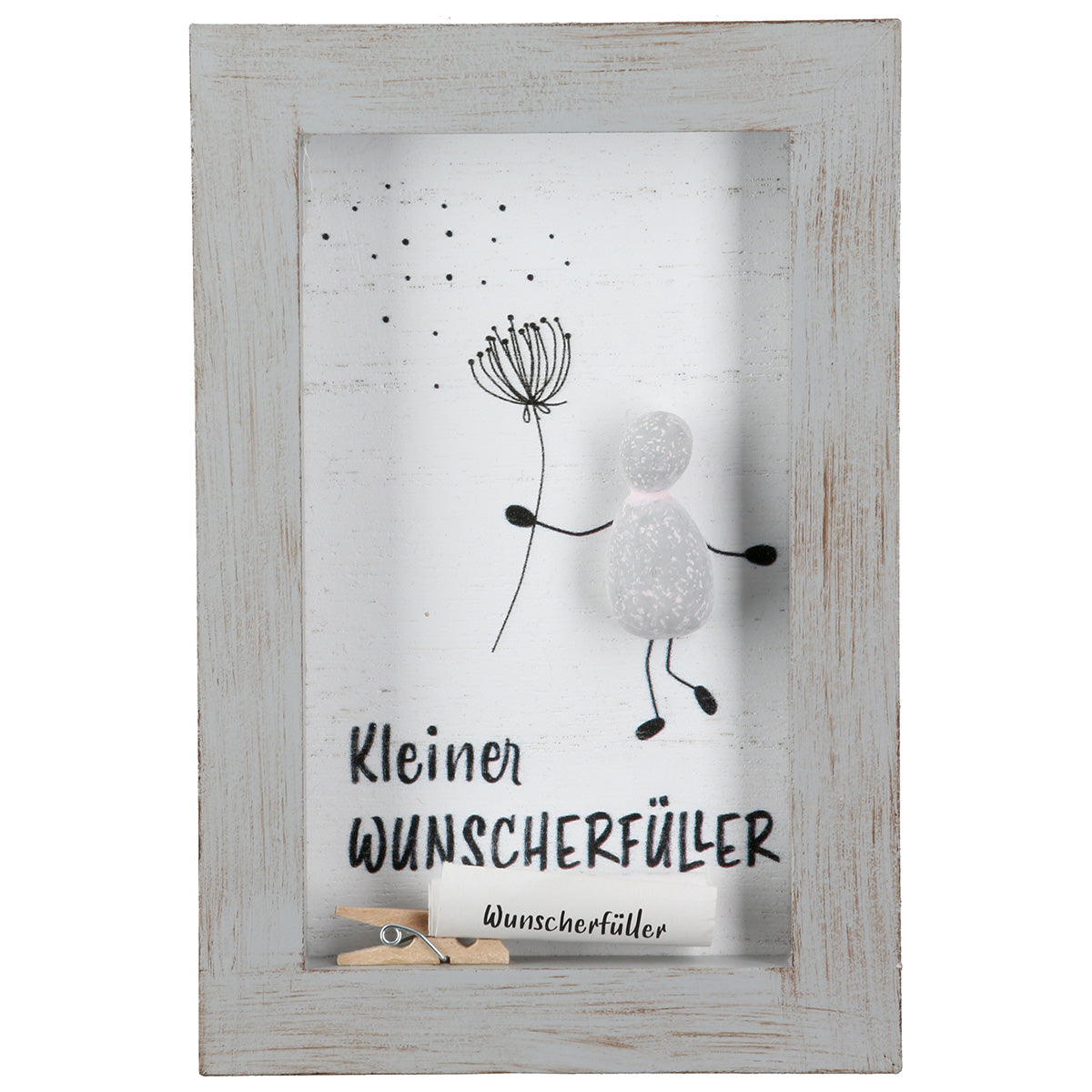 Steinbilder Lots of Love 3er Set mit Sprüchen grau 15 cm