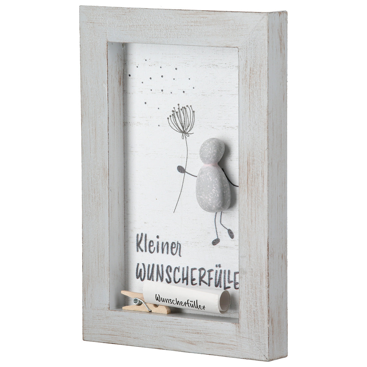 Steinbilder Lots of Love 3er Set mit Sprüchen grau 15 cm
