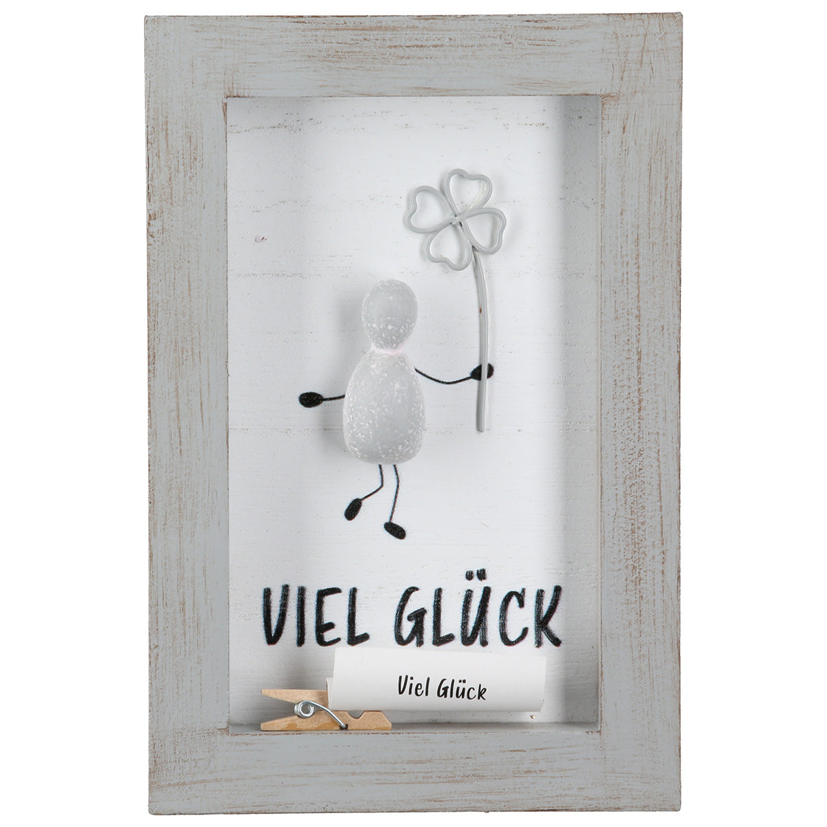 Steinbilder Lots of Love 3er Set mit Sprüchen grau 15 cm