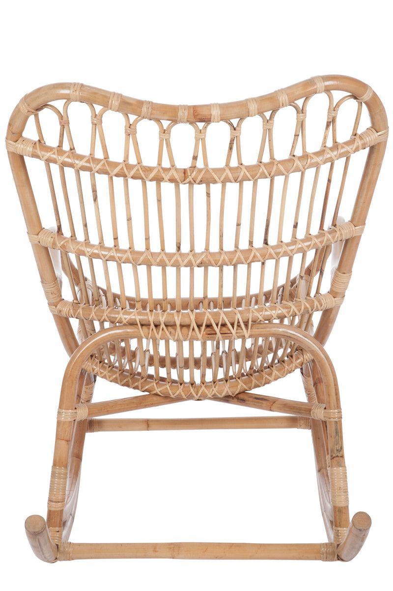 Rocking chair Rattan Naturell - Natural charm and comfort for relaxing moments