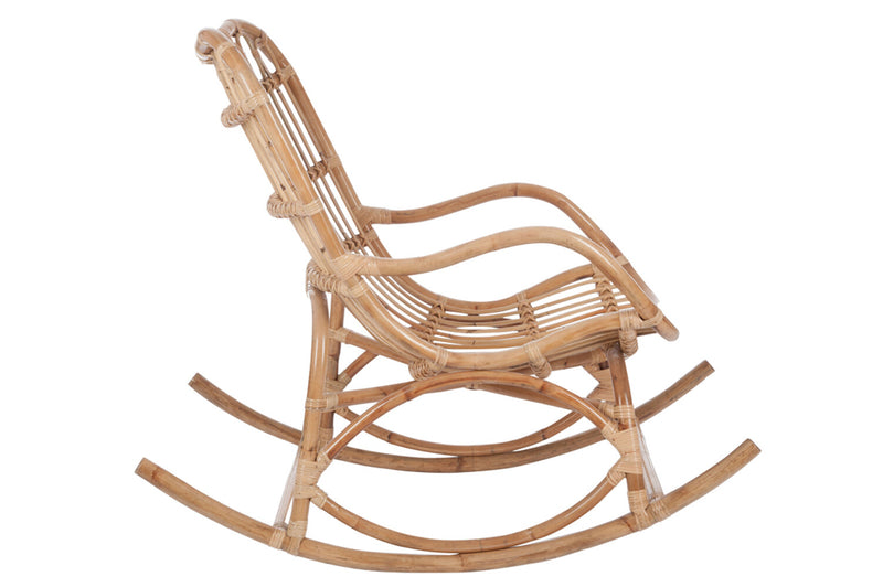 Rocking chair Rattan Naturell - Natural charm and comfort for relaxing moments