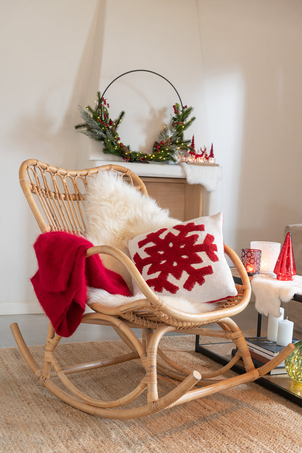 Schommelstoel Rattan Naturell - Natuurlijke charme en comfort voor ontspannende momenten