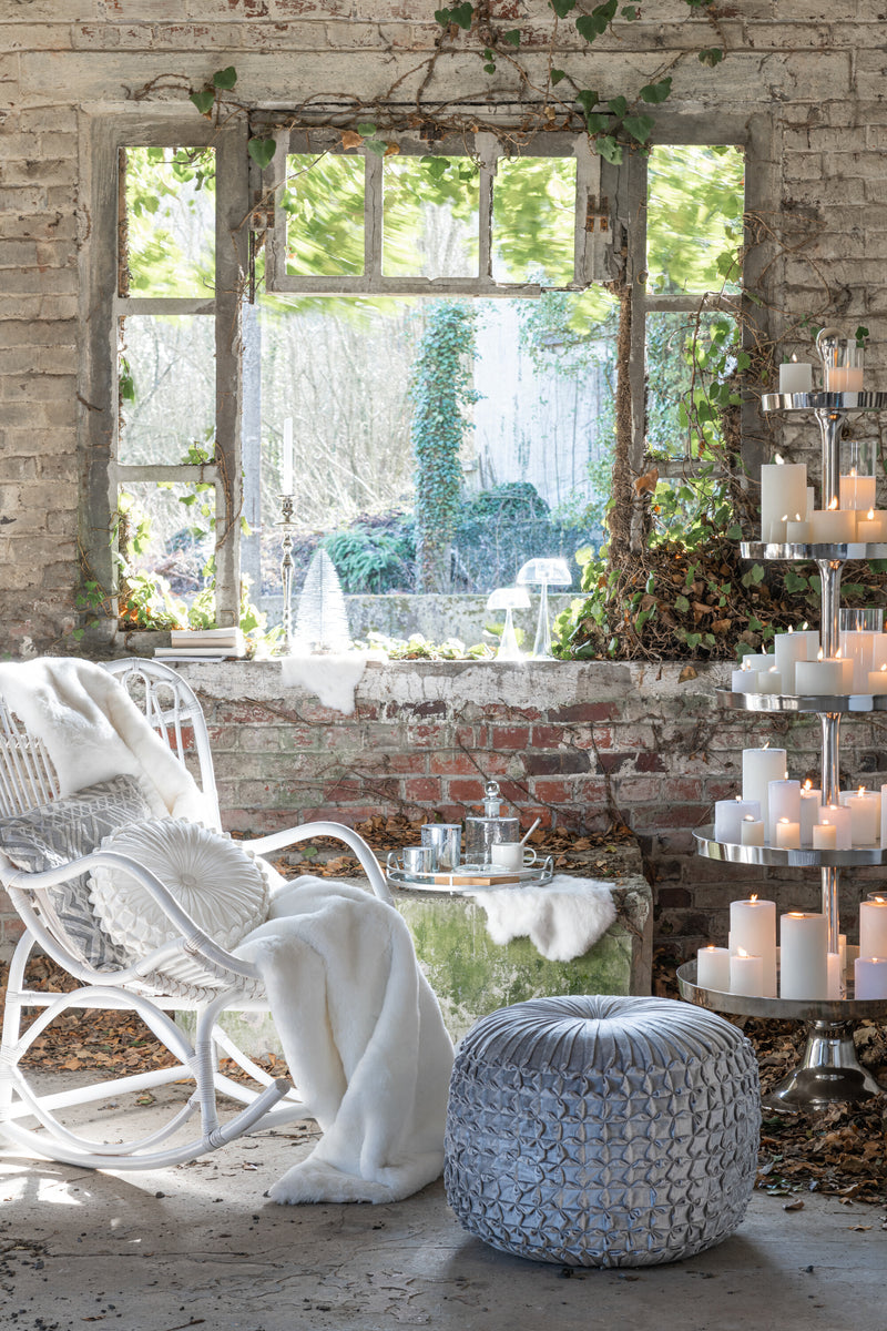 Schommelstoel rotan mat wit - Moderne elegantie en ontspanning voor thuis