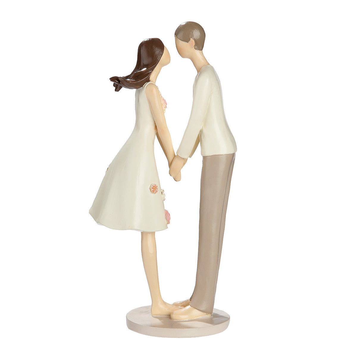 Dekofigur Liebespaar Floralia romantische Paarfigur mit Blumenmotiv