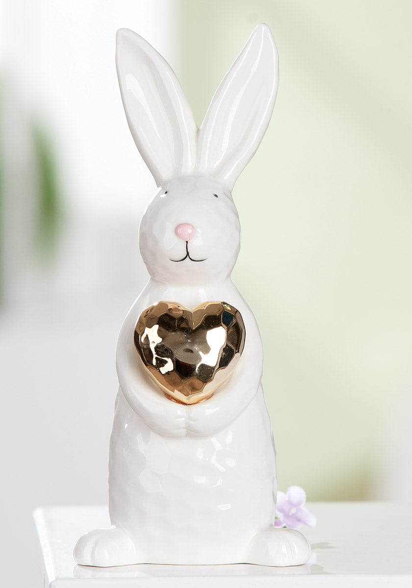 Osterhase Hoppy Herz Dekofigur