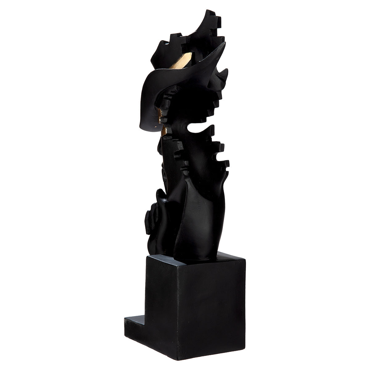Deko Skulptur Mystique Noir Kopf Figur modern schwarz gold