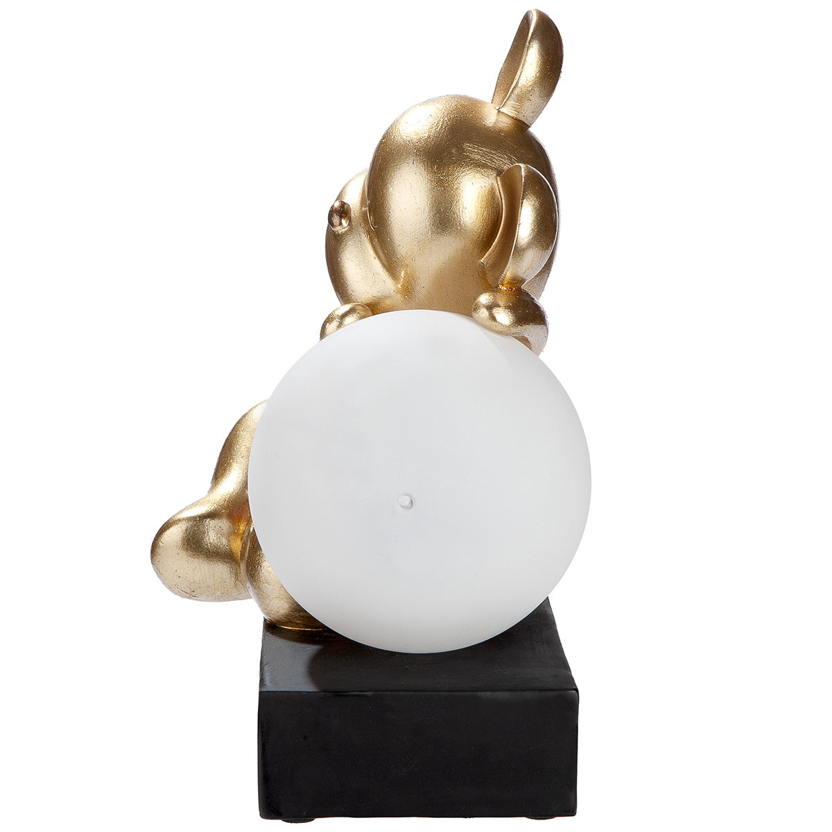 LED Tischleuchte Bär Helen mit Leuchtkugel gold