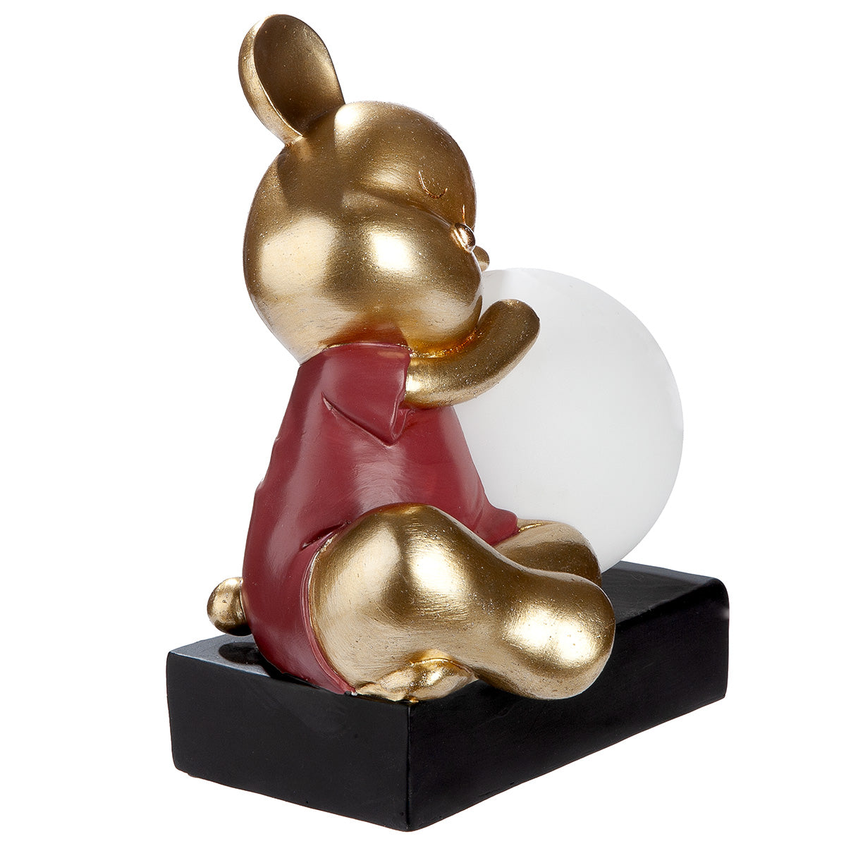 LED Tischleuchte Bär Helen mit Leuchtkugel gold