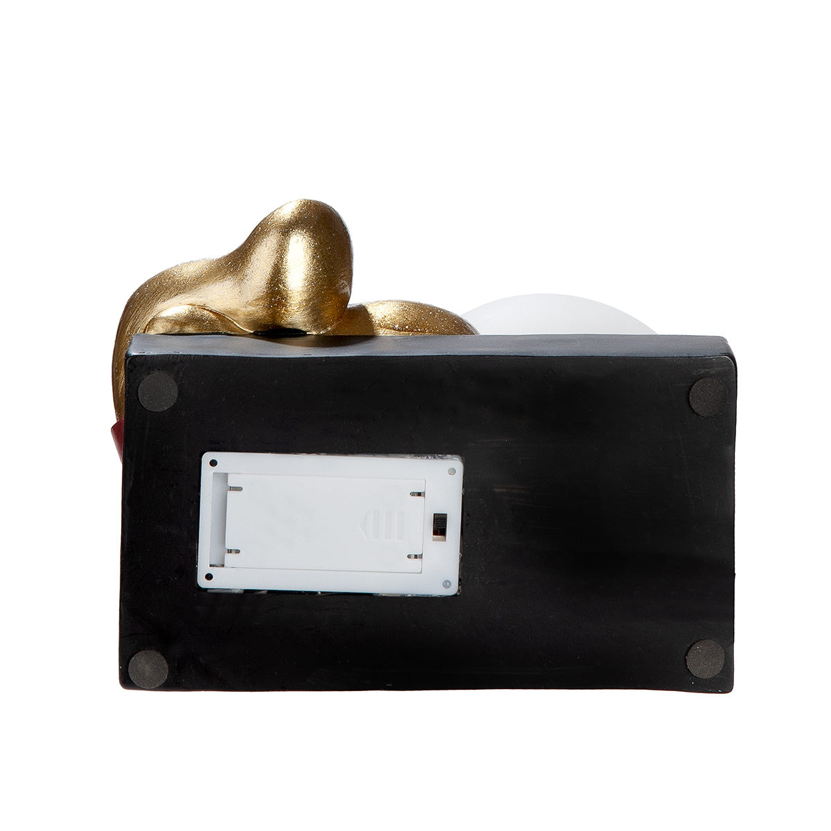 LED Tischleuchte Bär Helen mit Leuchtkugel gold