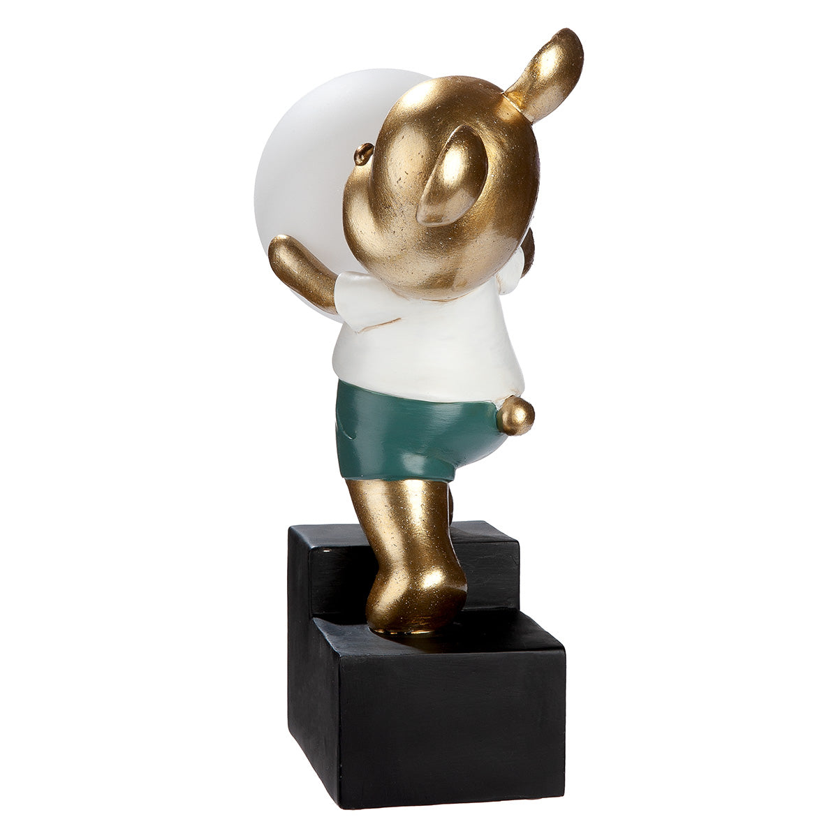 LED Tischleuchte Bär Howard mit Leuchtkugel gold