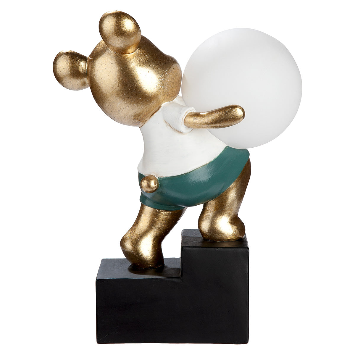 LED Tischleuchte Bär Howard mit Leuchtkugel gold