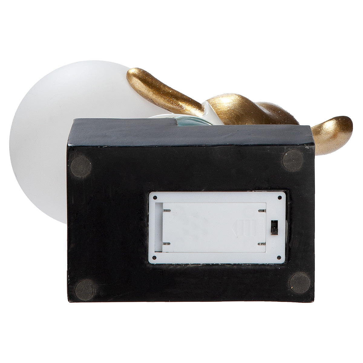 LED Tischleuchte Bär Howard mit Leuchtkugel gold