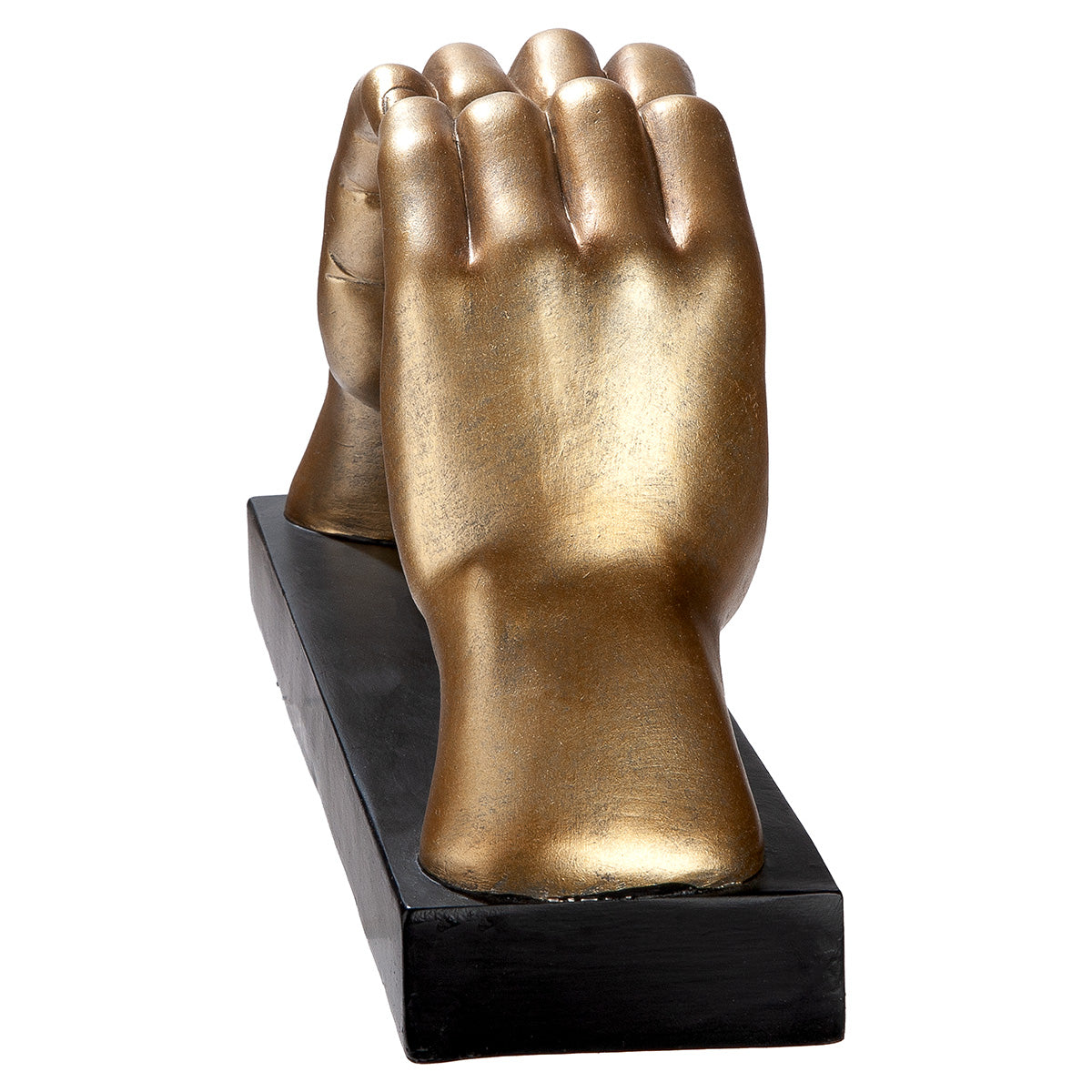 LED Tischleuchte Amora Hands Hände Herz mit Leuchtkugel gold