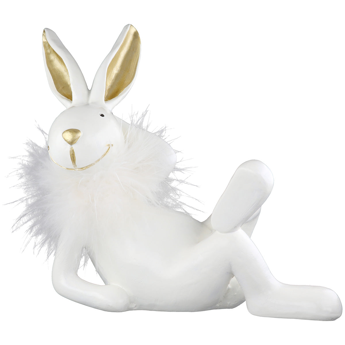 Osterhase Fluffy Relax Dekofigur 2er Set