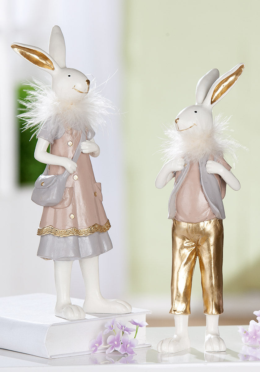 Dekofigur Bibi und Benjamin Hasenpaar Ostern
