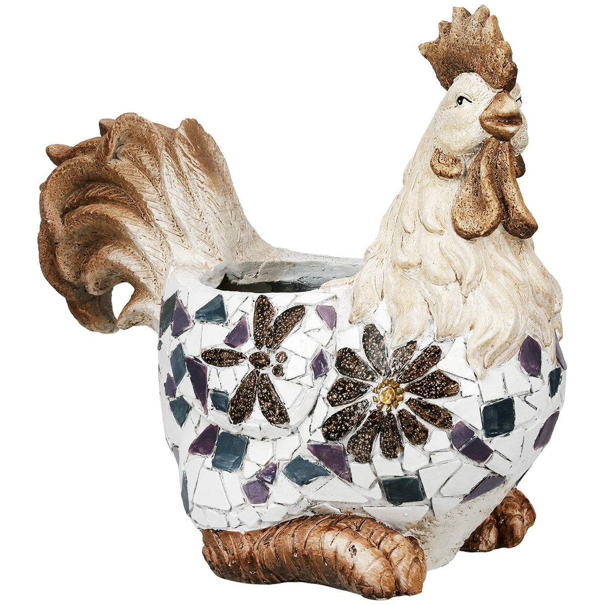 Übertopf Galliano Hahn Mosaikdesign