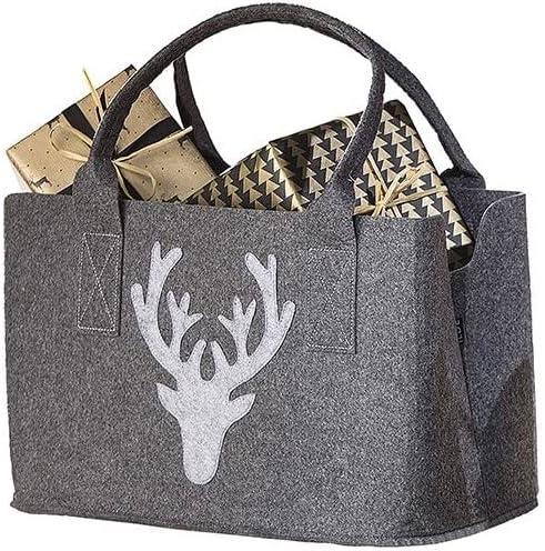 Elegante Filz Shopper Tasche mit Hirsch Design | Handgefertigt, Robust - Ideal für den stilvollen Einkauf