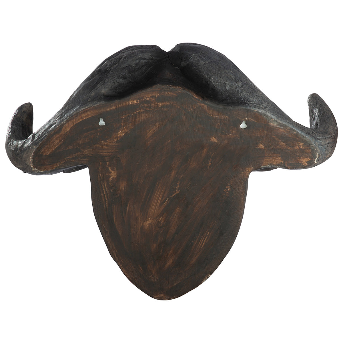 Wandobjekt Bison Büffel Kopf modern schwarz 3D Skulptur