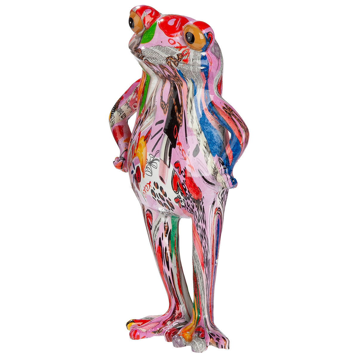 Frosch Figuren Set Liora bunte Deko 20 cm