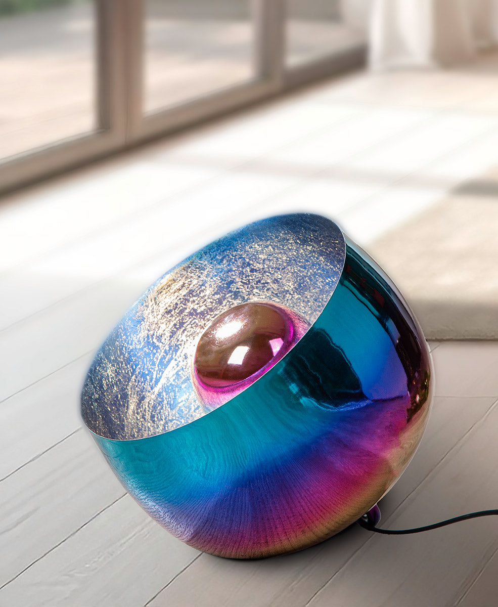 Bodenleuchte Rainbow Rund mehrfarbig Metall 25cm oder 34 cm
